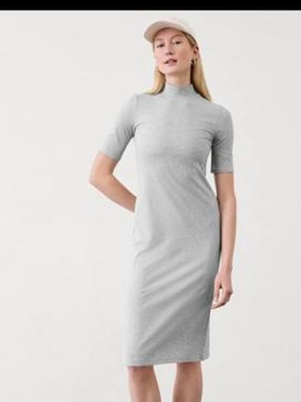 Athleta Signature Rib Midi Dress Never Worn